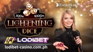 Kapag binuksan mo ang LODIBET online casino  Live Dealer Lightning Dice, papasok ka sa isang madilim na kwarto na may lightning tower sa gitna.