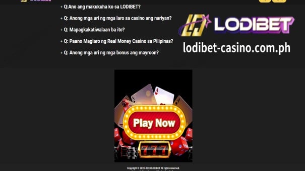 Hakbang 1: Ipasok ang opisyal na website ng LODIBET online casino
